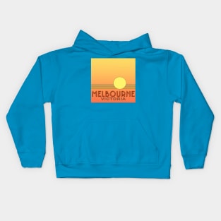 Melbourne Victoria Sunset Kids Hoodie